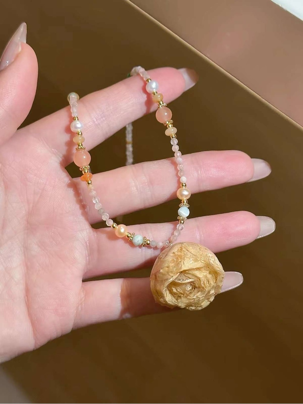 Dry flower Necklace